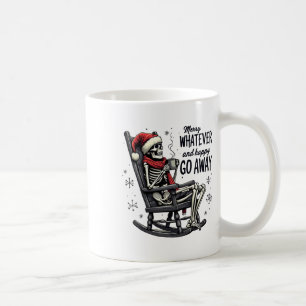 Caneca De Café Feliz O Que Quer Que Seja E Feliz Natal Divertido
