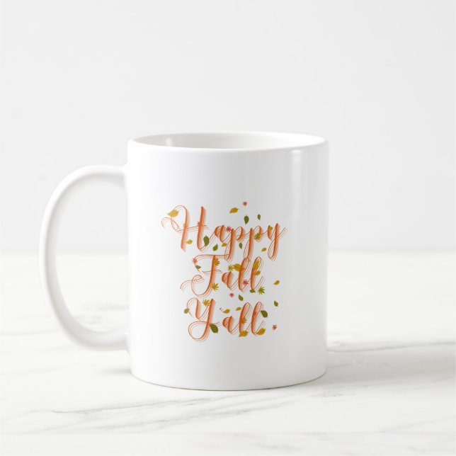 Caneca De Café Feliz outono Y (Esquerda)