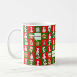 Caneca De Café Feliz padrão de Natal