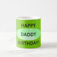 Feliz Pai de aniversário Green Mug de Janz