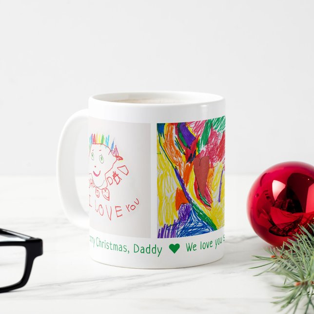 Caneca De Café Feliz Pai de Natal 3 Foto de Arte Personalizada pa (Criador carregado)