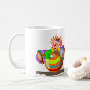 Caneca De Café Feliz Palhaço Louco
