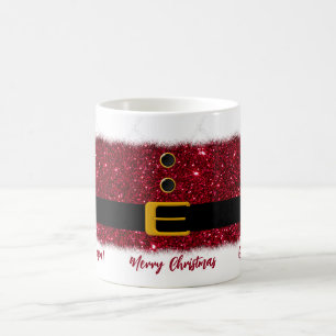 Caneca De Café Feliz Papai noel de Natal - Vermelho Azuzente