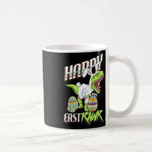 Caneca De Café Feliz Páscoa Coelhinho da Páscoa Ovo de Dinossauro