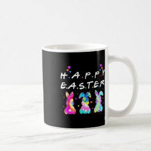 Caneca De Café Feliz Páscoa Família de Coelho Fofo Combinando Rou
