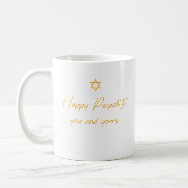 Caneca De Café Feliz Páscoa Para Você E Seu (Esquerda)