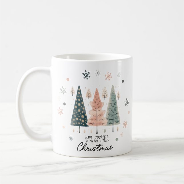 Caneca De Café "Feliz pequeno Natal" (Esquerda)