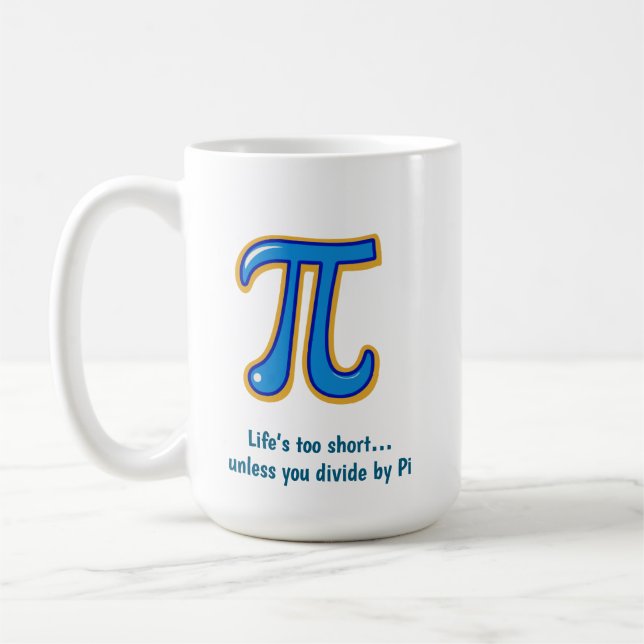 Caneca De Café Feliz Pi Day Mug - Math Lover (Esquerda)