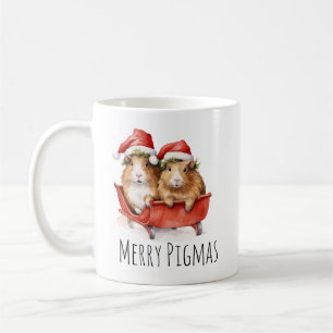 Caneca De Café Feliz Pigmas Natal Guiné Porco Café