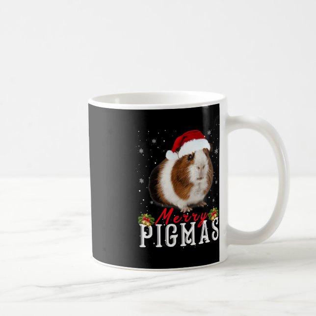 Caneca De Café Feliz Pigmas Rosto Mascarado Guiné Divertido Pig N (Direita)