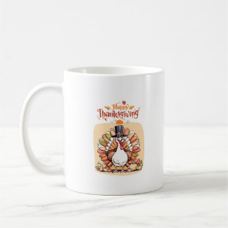 Caneca De Café Feliz presente de ação de graças para amigos e fam