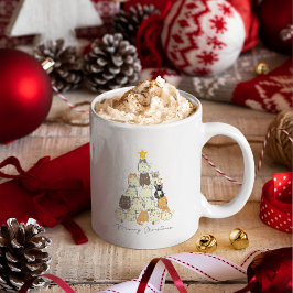Caneca De Café Feliz presente personalizado de café de Natal Mug