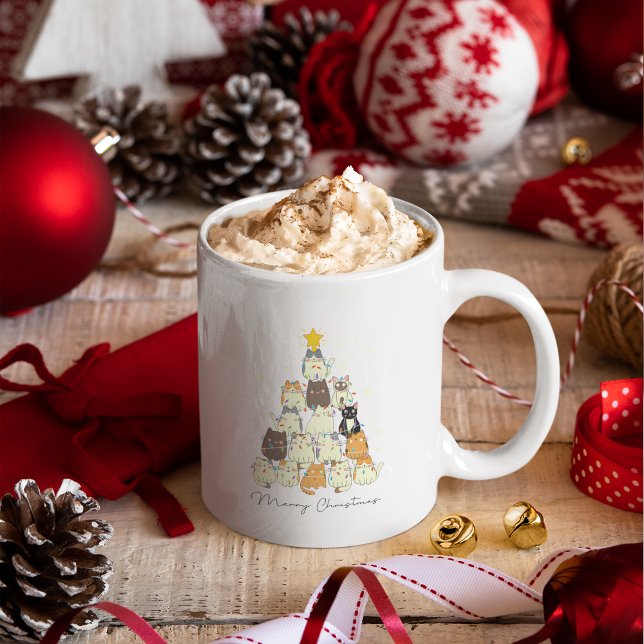 Caneca De Café Feliz presente personalizado de café de Natal Mug (Merry Christmas Coffee Mug Personalized Gift)