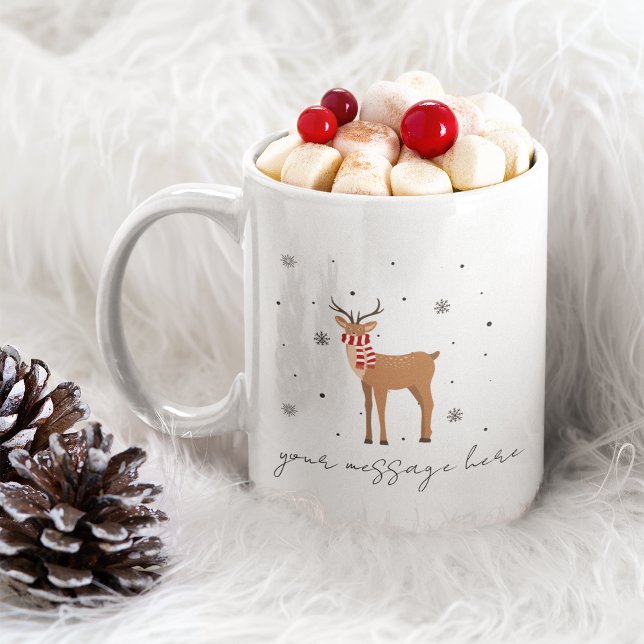 Caneca De Café Feliz presente personalizado de café de Natal Mug (Merry Christmas Coffee Mug Personalized Gift)
