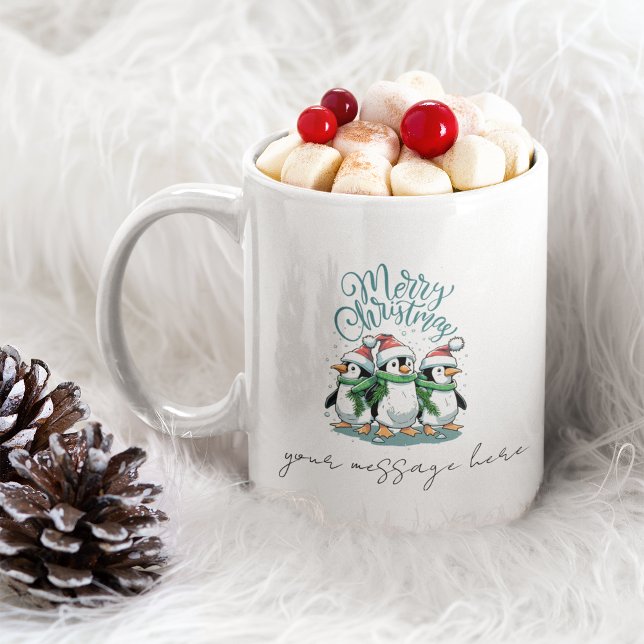 Caneca De Café Feliz presente personalizado de café de Natal Mug (Merry Christmas Coffee Mug Personalized Gift)