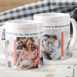 Caneca De Café Feliz Primeiro Dia das Mães 4 Foto Personalizada