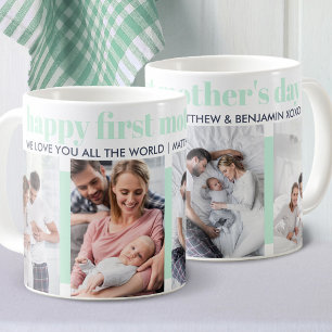 Caneca De Café Feliz Primeiro Dia das Mães 4 Foto Personalizada
