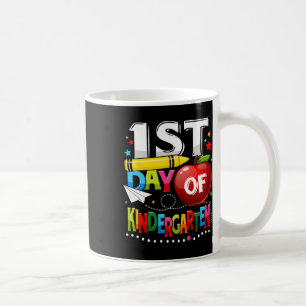 Caneca De Café Feliz Primeiro Dia De Jardim De Infância Professor