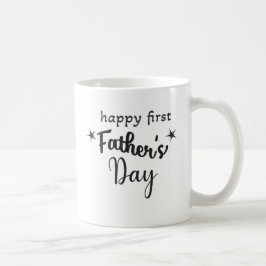 Caneca De Café Feliz primeiro dia de os pais para o novo papai