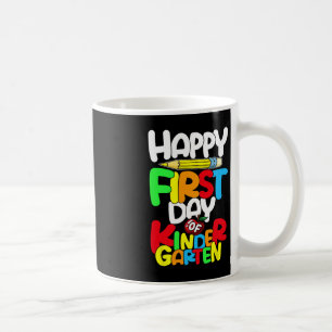 Caneca De Café Feliz Primeiro Dia De Professora Do Jardim De Infâ