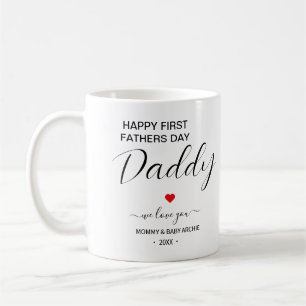 Caneca De Café Feliz primeiro dia do pai Mug