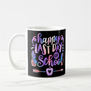 Caneca De Café Feliz Professor De Férias De Verão No Último Dia D