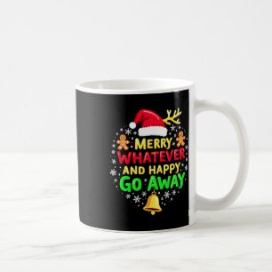 Caneca De Café Feliz Que Engraçado Citação De Natal Feia Pj