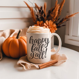 Caneca De Café Feliz Queda Vocês Todos Trendy Calliografia Mug