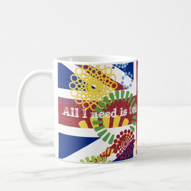 Caneca De Café Feliz Reino Unido Need Tea Flag Union Jack (Esquerda)