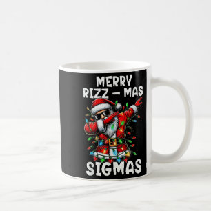 Caneca De Café Feliz Rizzmas Sigmas Funny Dabbing Santa Claus Chr