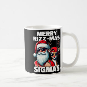 Caneca De Café Feliz Rizzmas Sigmas Geração Alpha Piada De Natal