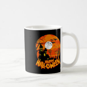 Caneca De Café Feliz Roupa de Halloween - Halloween