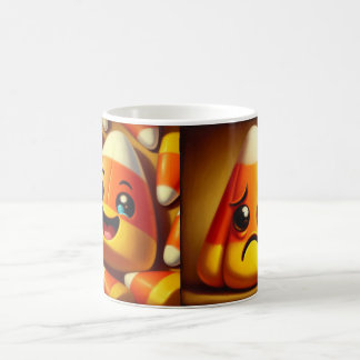 Caneca De Café Feliz Sad Candy Corn