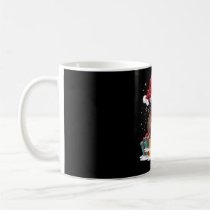 Caneca De Café Feliz Slothmas lindo sloth de Natal chapéu de Papa