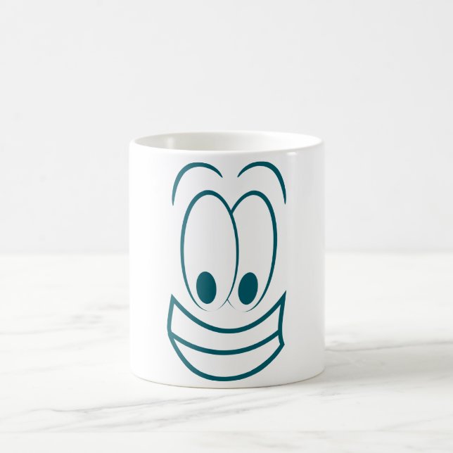 Caneca De Café Feliz Sorriso Café Mug (Centro)