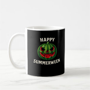 Caneca De Café Feliz Summerween Watermelon Jack O’ Lanterna - Fun