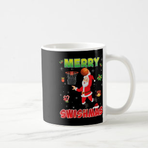 Caneca De Café Feliz Swishmas Christmas Bysketbyll Ugly Papai noe
