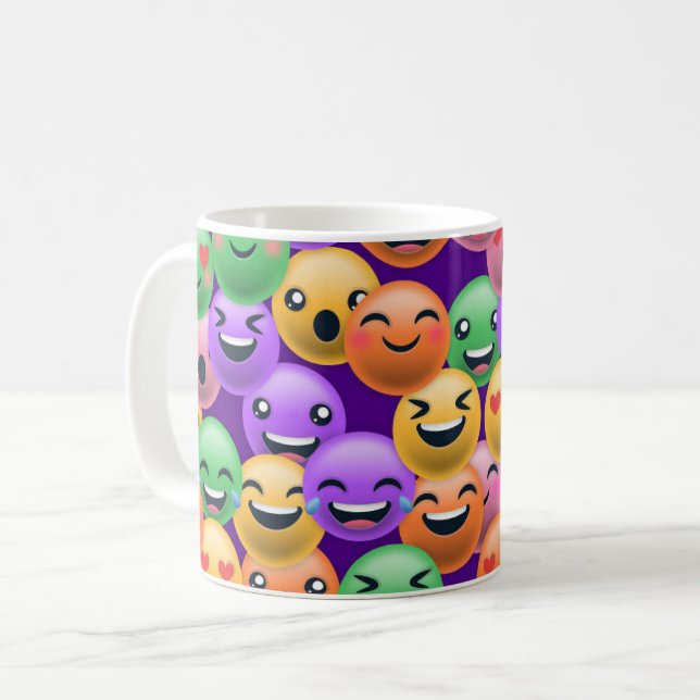 Caneca De Café Feliz toda manhã (Frente Esquerda)