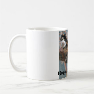 Caneca De Café Feliz Tortie Terça Mug