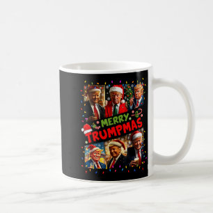 Caneca De Café Feliz Trumpmas Papai Noel Trump Pijama de Natal En