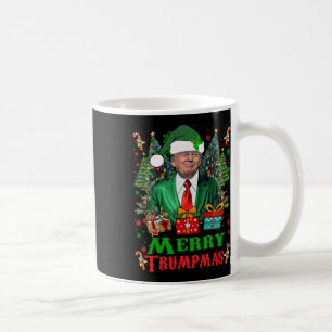 Caneca De Café Feliz Trumpmas Papais noeis Trump Vintage Feia