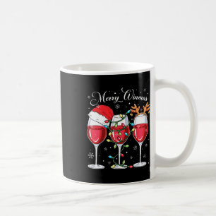 Caneca De Café Feliz Winemas Chapéu de Papai Noel Amante de Vinho