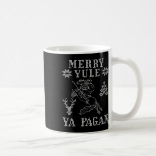 Caneca De Café Feliz Yule Ya Pagan Odin No Cristo De Viking Do Sl