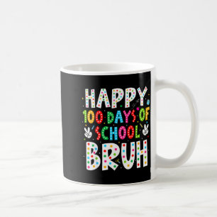 Caneca De Café Felizes 100 Dias De Escola Cara 100º Dia Professor