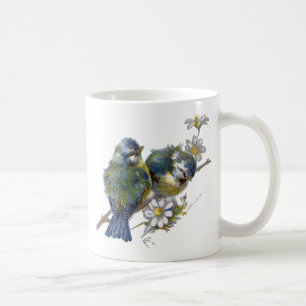 Caneca De Café Felizes Aves Vintage