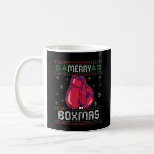Caneca De Café Felizes Boxmas Feias de Natal Suando Boxas