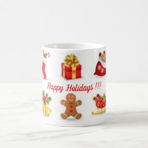 Caneca De Café Felizes Feriados!! Coffee Mug