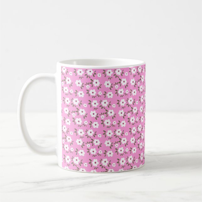 Caneca De Café Felizes Flores (Esquerda)