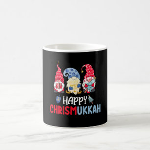 Caneca De Café Felizes Gnomos do Chrismukkah Hanukkah Feliz Natal