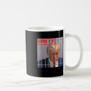 Caneca De Café Felon Donald Trump Guilty O Bloqueou Na Prisão Tru